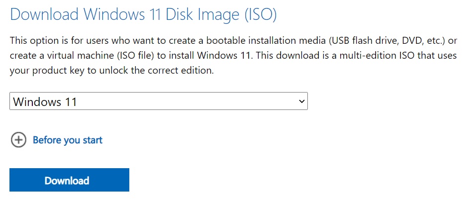 Windows 11 22H2 ISO disk image